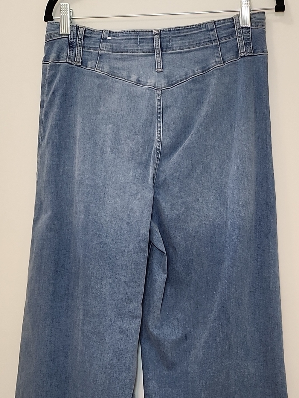 Free PeopleLibre High Rise Wide Leg Stretch Denim Jeans Meduim Wash Blue Size 31 - Picture 12 of 16